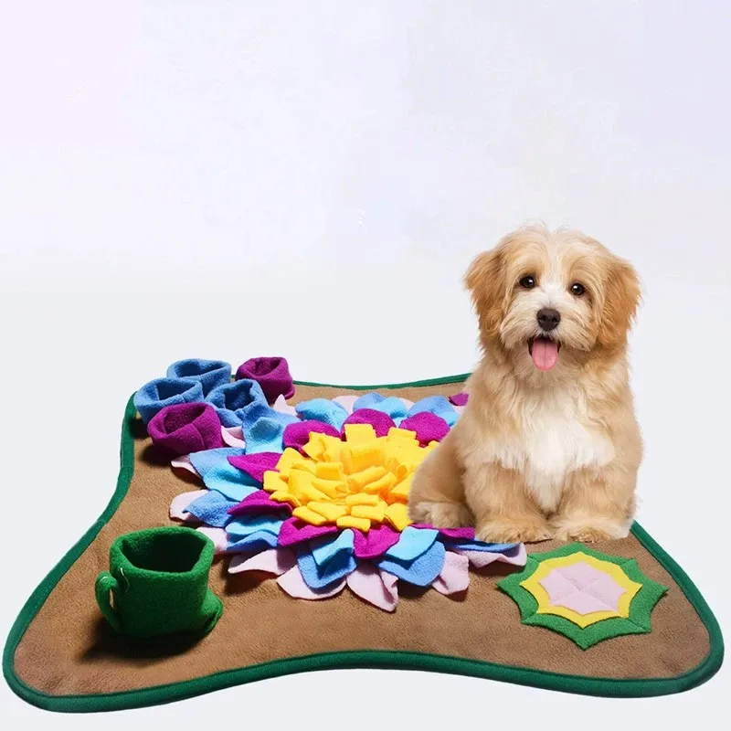 Find a snack in your pet's den Training Sniff pads Slow food pads Anti-choking and hide food training dogs and cats to sniff MAT