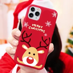 Festive Cartoon Christmas Silicone Shockproof Phone Case - New Year Gift Edition for iPhone 12 Pro (-4)
