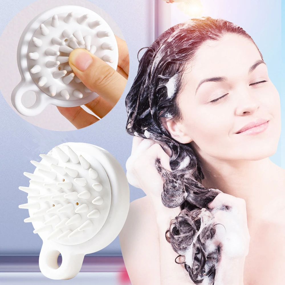 1 шт., силиконовая расческа для массажа головы | AliExpress