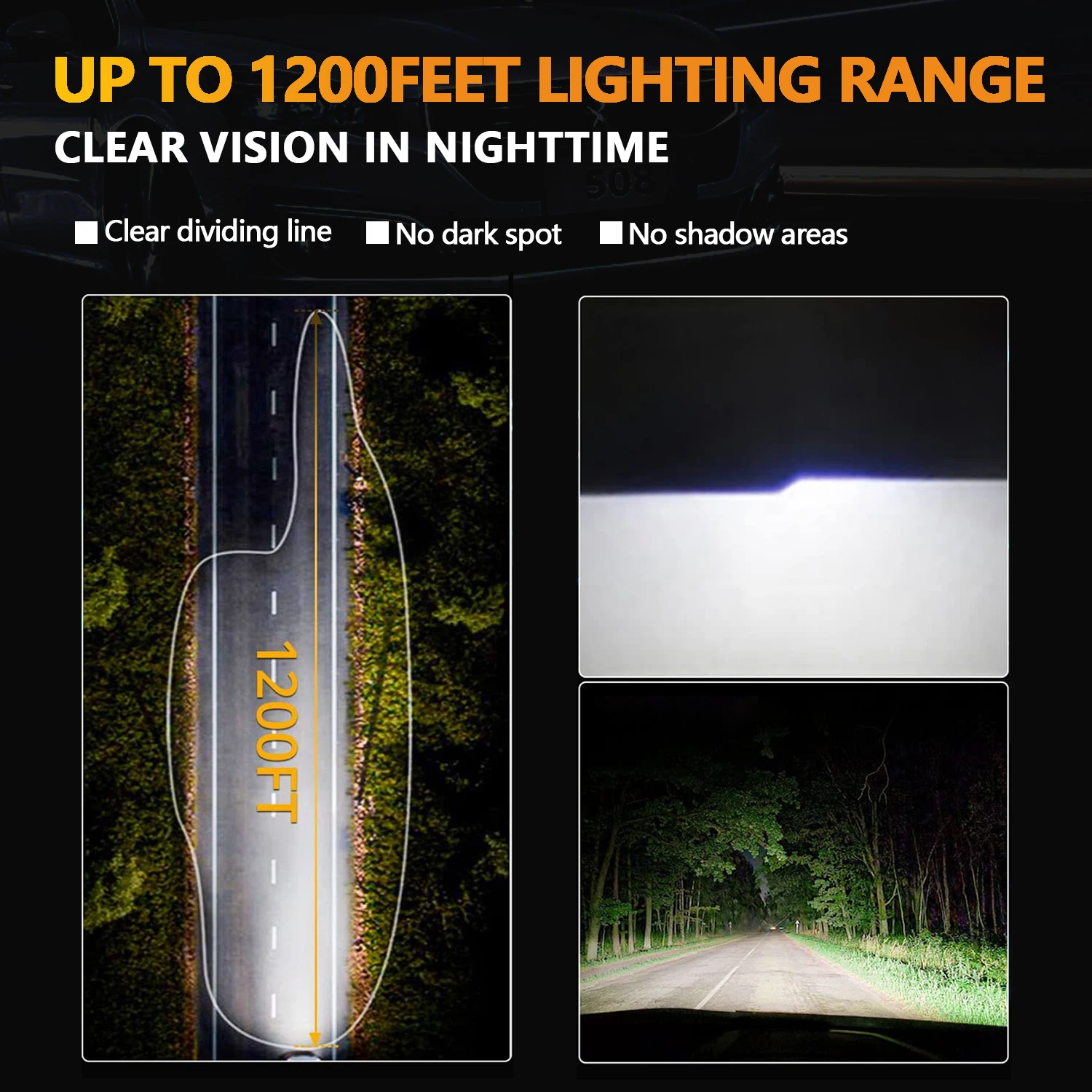 TOYUKI-H4 9003 Led 헤드 라이트 전구 터보 1:1 12Pcs CSP 5530 하이 로우 빔, 아우디 혼다 자동차 오토바이 6000K 4300K 12V 24V 2 개