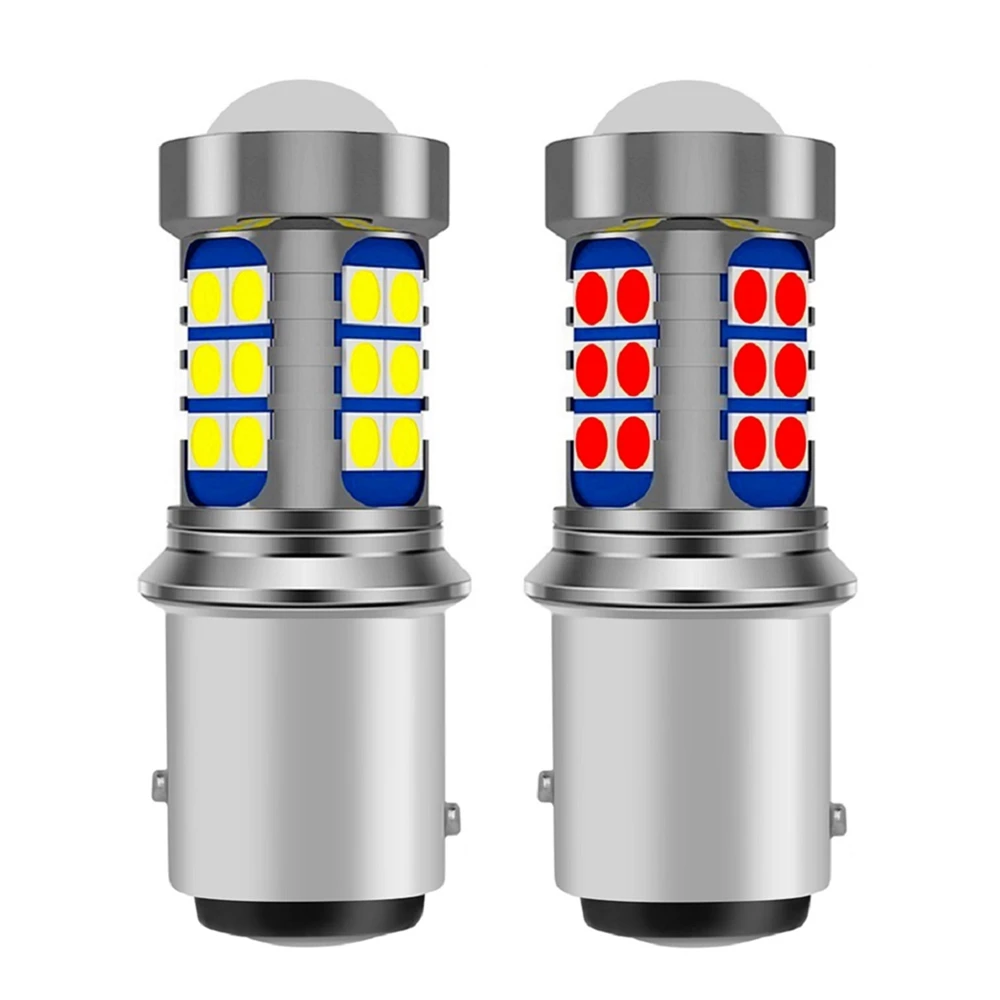 

2Pcs 1157 P21/5W BAY15D Super Bright 3030 LED Car Brake Bulb Turn Signal Auto Daytime Running Light Parking Lamp Red White Amber