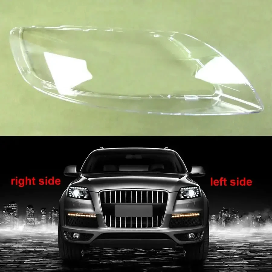 

For Audi Q7 Headlight Cover Headlamp Lamp Shell Lens Plexiglass Replace Original 2010 2011 2012 2013 2014 2015