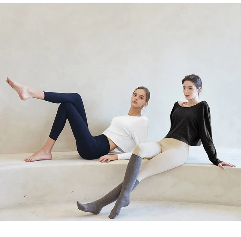 100% Cotton Oversized T-Shirts Women's Long Sleeve Top Running Jogger Yoga Tees Tops Excerise Shirts Youthful Woman Clothes