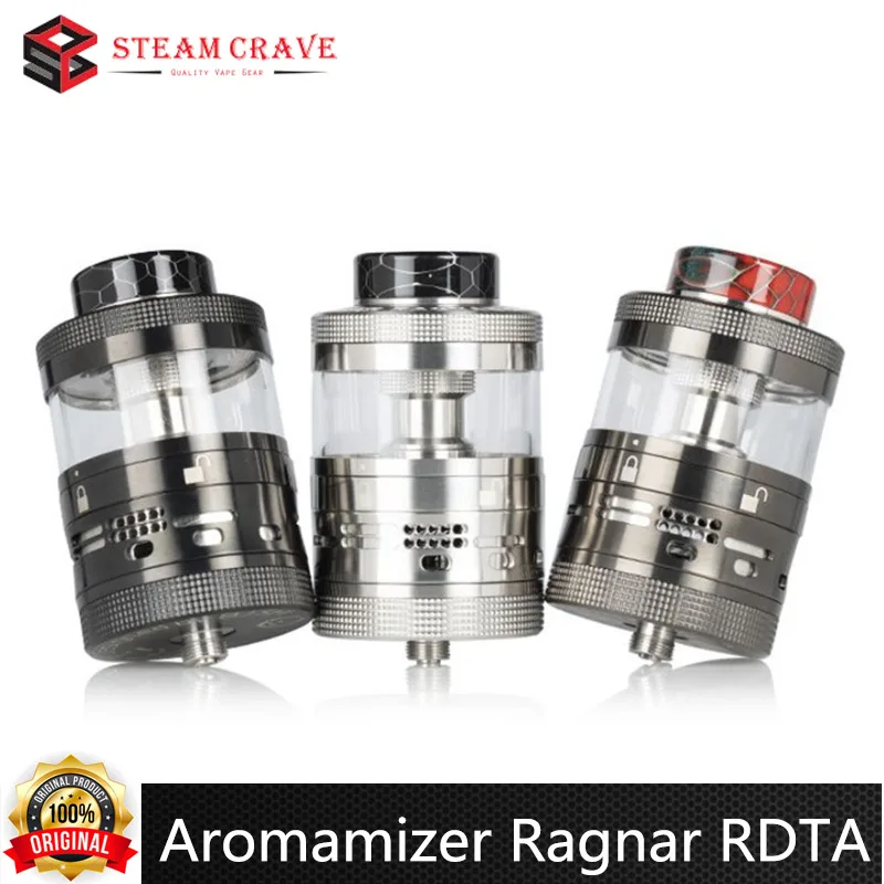 

Original Steam Crave Aromamizer Ragnar Advanced RDTA Tank 35mm Diameter 18ml 8ml Glass 810 Drip Tip Vape Atomizer E-Cigarette