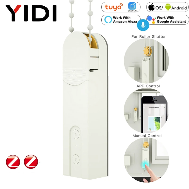 Smart Diy Zigbee Motorized Roller Blinds shades Drive Motor Tuya Smart 