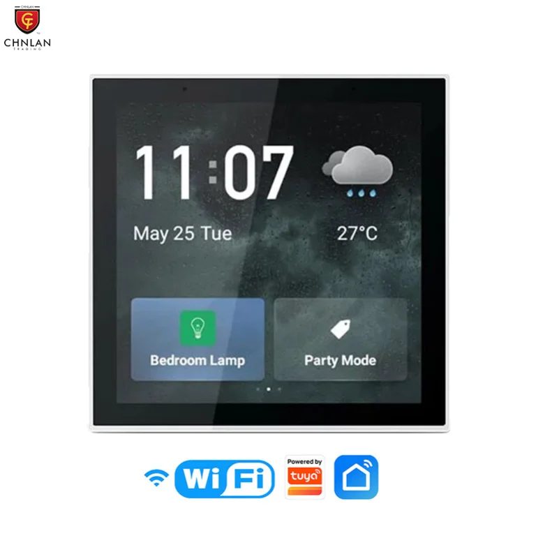 

Smart Home Touch Screen 4" Tuya Central Control Panel Switch WiFi Zigbee All In One Gateway Tuya Control Panel for Smart Scenes
