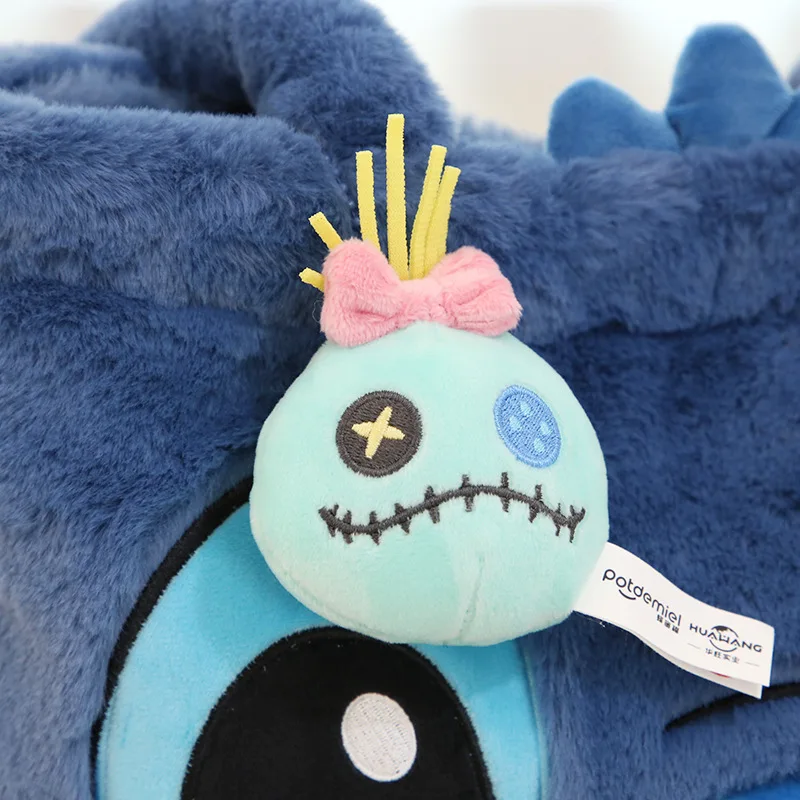 Bolso de mano de felpa de Stitch Kawaii de Disney, bolsa de axila de ocio  con colgantes, bolsas de viaje de dibujos animados, regalo de cumpleaños  para niña - AliExpress