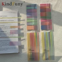 160/200 Sheets Stickers Transparent Bookmarkers Index Tabs Flags Sticky Note Stationery Tab Memo Pad School Office Supplies 2