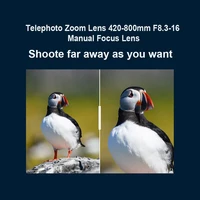 Lightdow 420-800mm F8.3-F16 Manual Zoom Super Telephoto Lens with T Mount Ring for Nikon Canon Sony Fuji Olympus Camera Lenses - Image 5