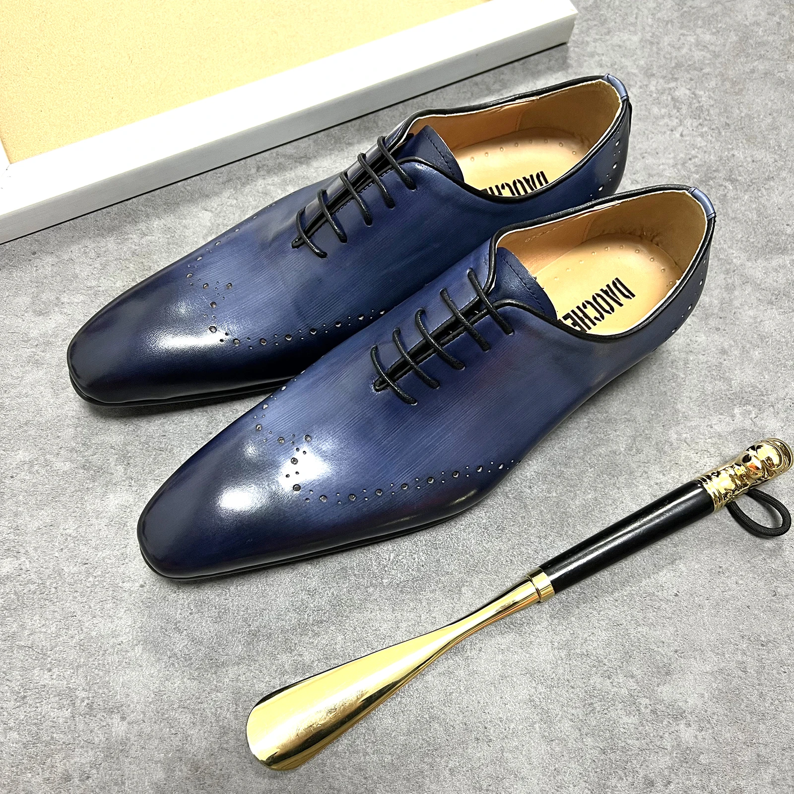 navy blue dress shoes for men