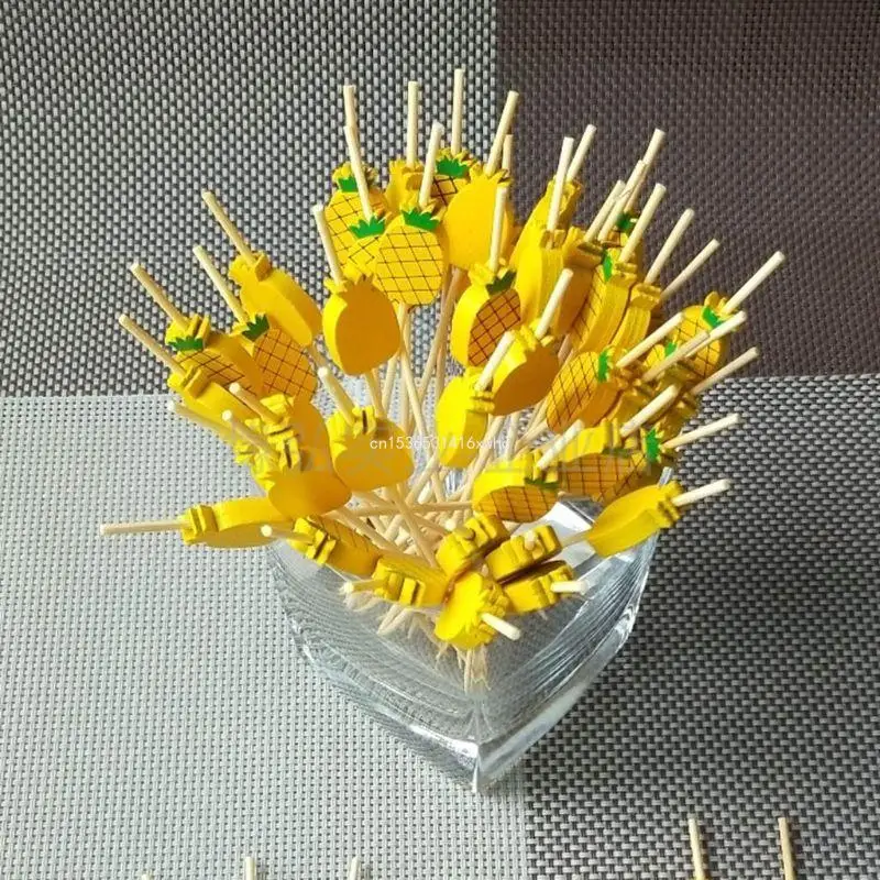 Appetizer Skewers Bamboo Cocktail Picks Toothpicks 100 Pcs food toothpicks bamboo sticks food picks