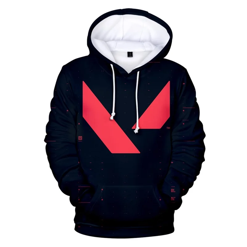 thumbnail image 1 of Sudadera con capucha con estampado 3D de Valorant para hombre y mujer, informal, de talla grande, para hombre y mujer, 1 of 5