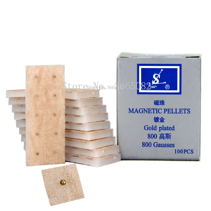Magnetic Therapy Patch Magnetic Pellets Magnets Beads Ear Bean Acupuncture Relax Massage magnetic massage patch 100Pcs 800 Gaussian