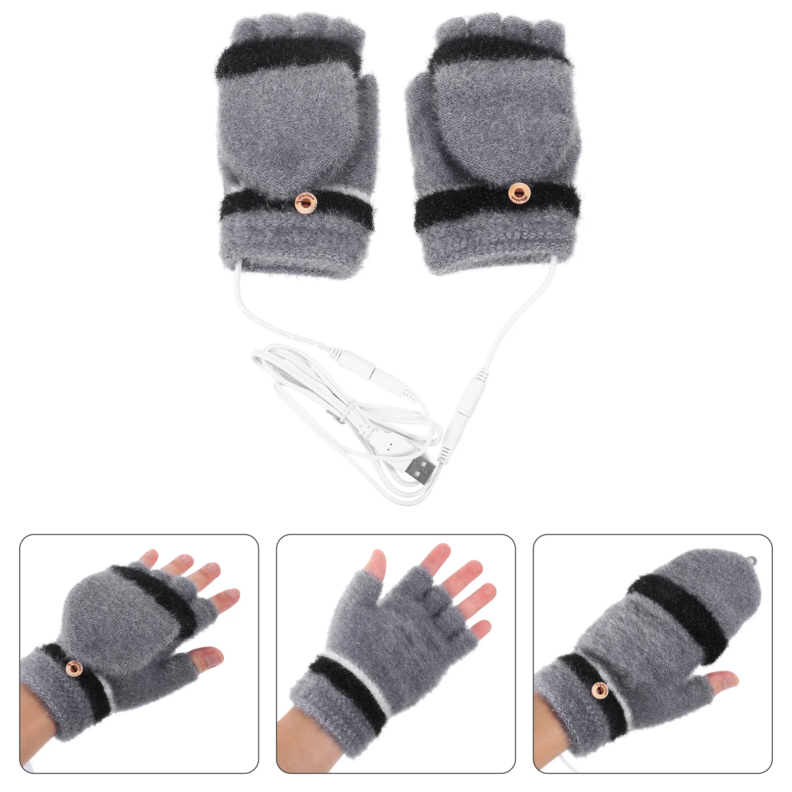 

Heating Gloves Sports Thermal Warm Outdoor for Riding Skiing Plush Winter Hand Warmer