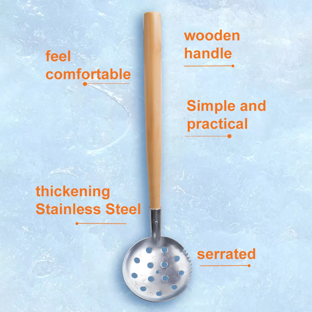 Pelle à glace FTK pour pêche blanche - Outil acier robuste pour casser et enlever la glace sur lacs gelés