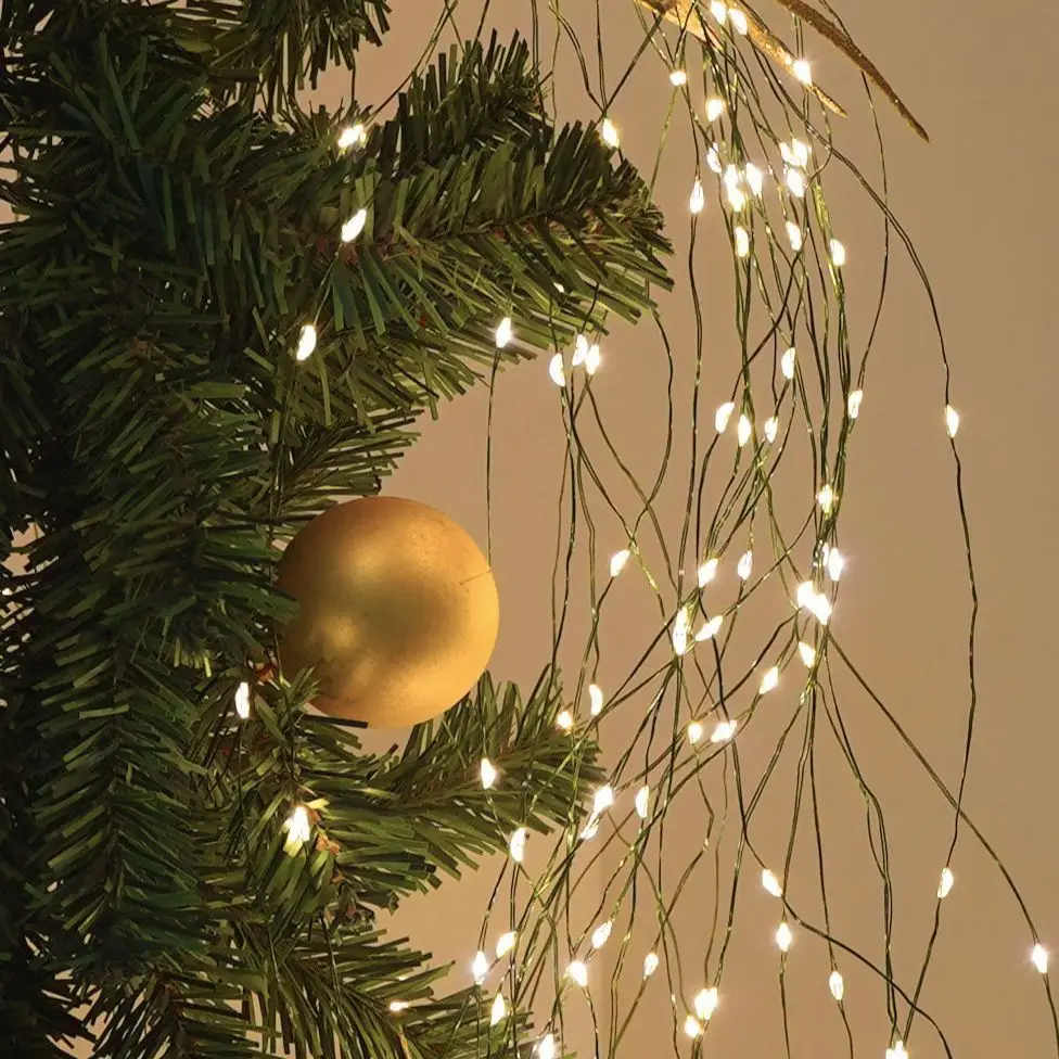 Enchanting Green LED String Lights - Waterproof Outdoor Christmas Fairy Garland