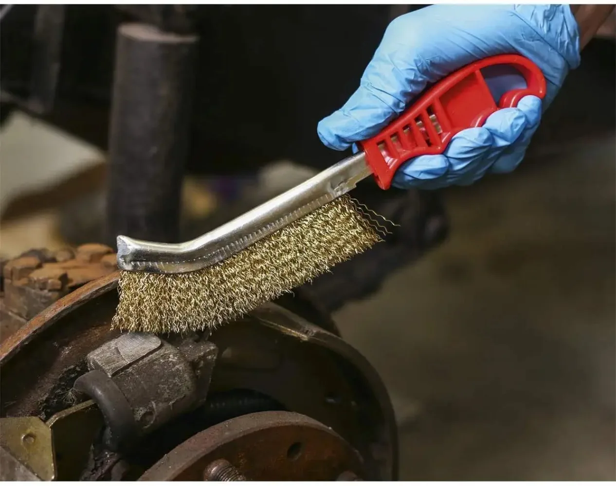 Steel Wire BBQ Grill Brush Wooden Handle Rust Removal Roller Cleaner for Barbecue Grates Polishing Tool