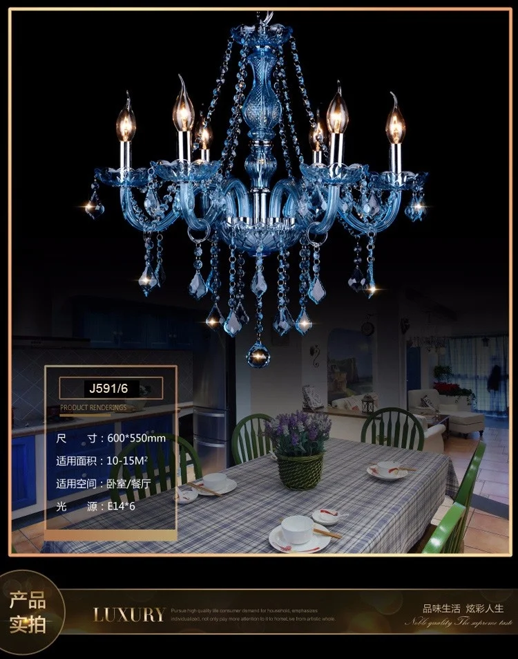 orb chandelier Blue K9 Crystal Chandelier Lustre Crystal Chandeliers Lustres De Cristal Chandelier LED Without Lampshade Light Bule dining room lights