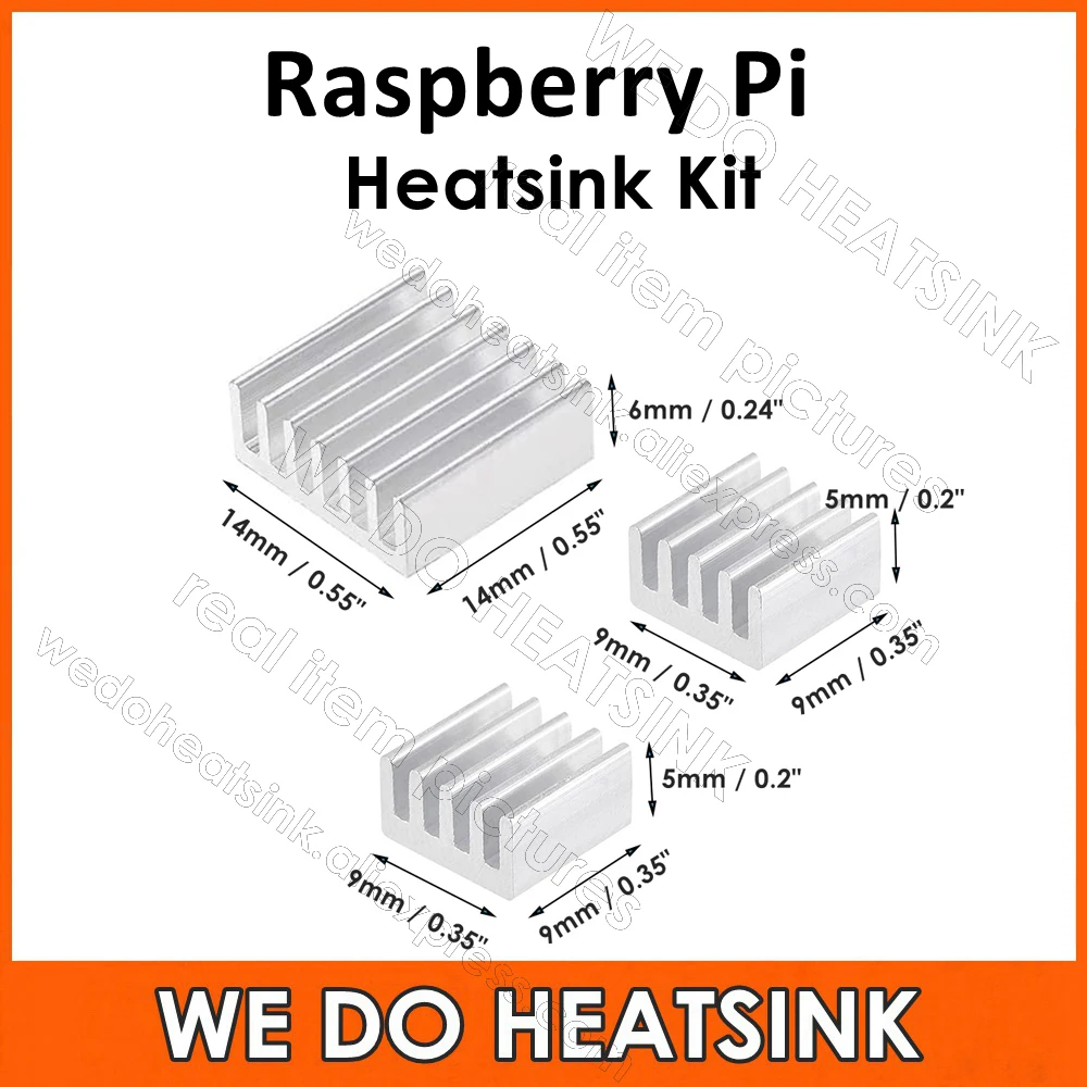 2-Sets-White-Aluminum-Heatsink-Radiator-Cooler-Kits-For-Raspberry-Pi-IC ...