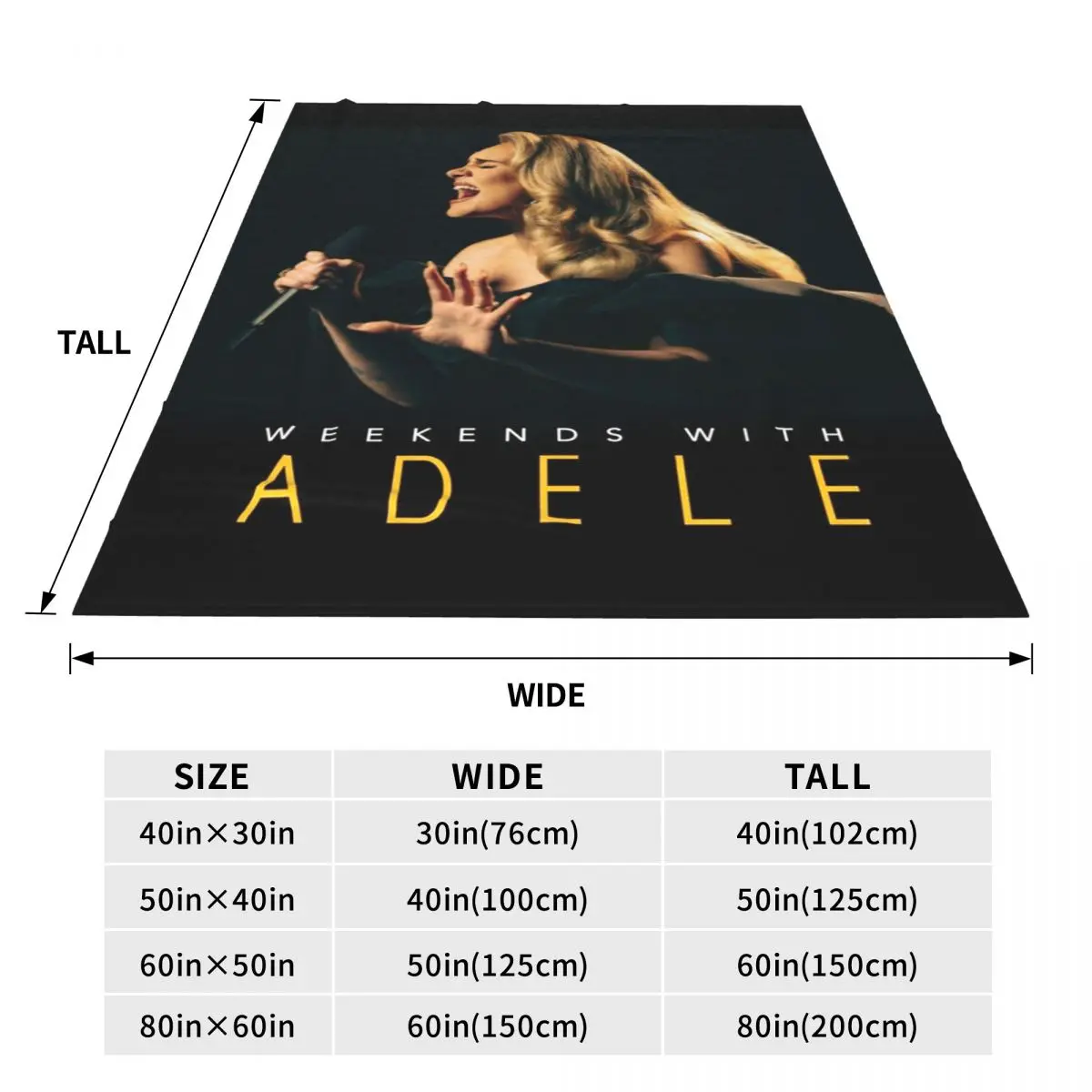 Multifunction Adele 2024 Album Tour Blanket Merch Bedding Decorative Cool Singer Throw Blanket Ultra-Soft Flannel for Car 4