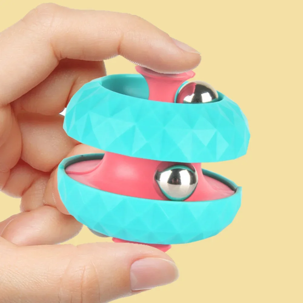 Fingertip-Anti-Stress-Toy-Diamond-Pattern-Rotating-Balls-Spinning-Beans ...