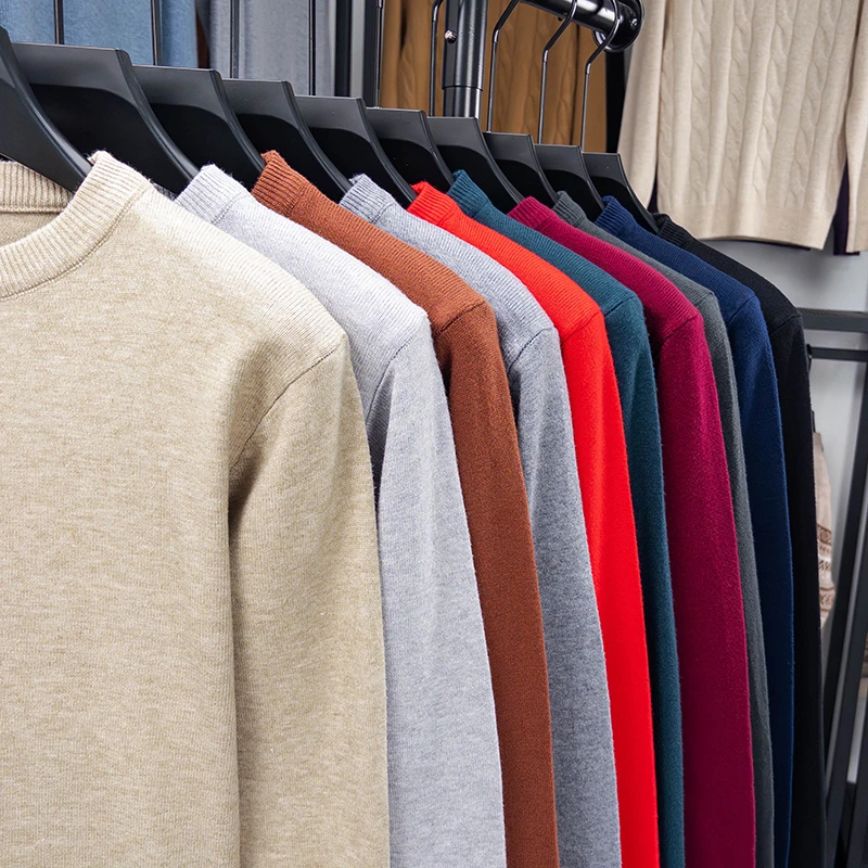 Men's Thick Knit Pullover Sweater, Casual Crew Neck Winter Sweater S94feb4f0d906408ebb10f93435dab770d