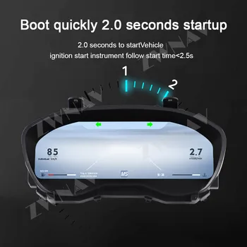 Panel de Instrumentos Digital LCD de 12.3 Pulgadas para Subaru Forester 2019-2024, Panel de Instrumentos Digital para Automóvil, Velocímetro 1