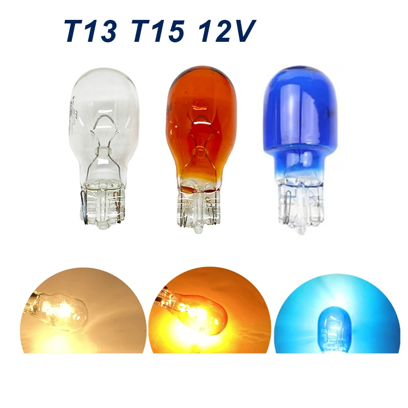 T15 Glassockel Glühlampe 12V 16W Orange Für Weisse Blinker W2