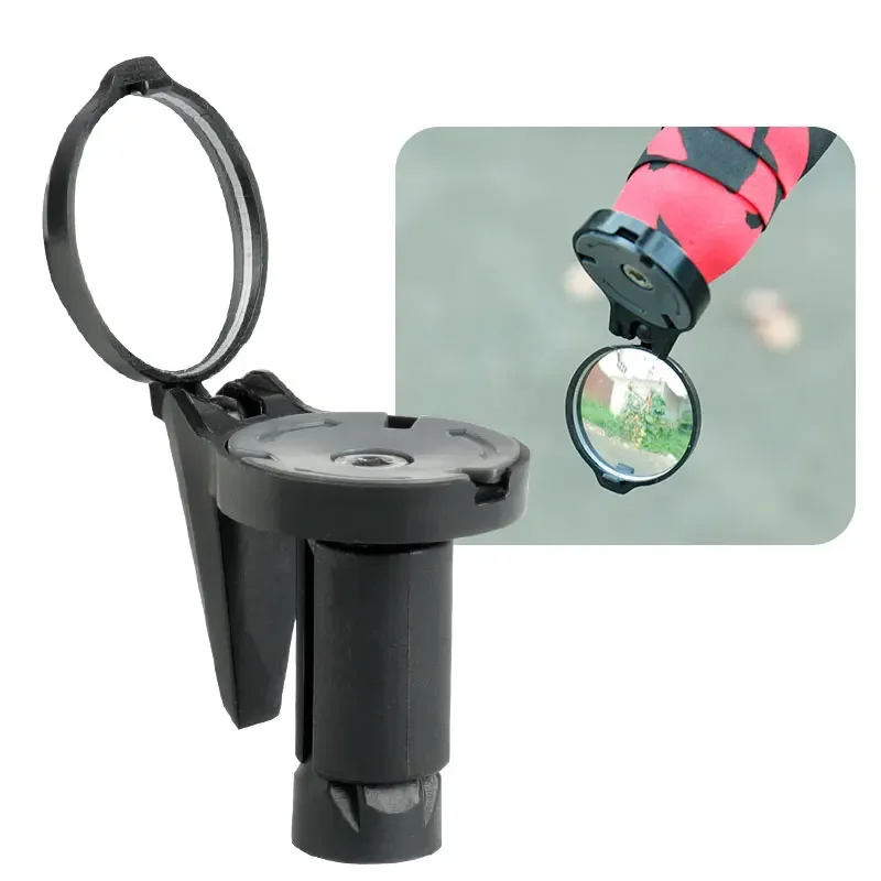 Bicycle 1PC Rear View Convex Mirror Handlebar Drop Bar Mount Acrylic Lens Back Sight Reflector Light Weight
