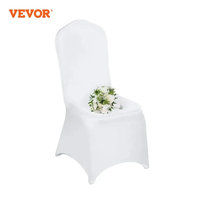 

VEVOR 100 шт., искусственные чехлы на стулья из спандекса, съемные моющиеся Защитные чехлы для свадеб, банкетов, церемоний