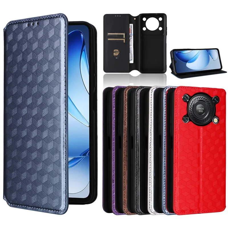Custodia In Pelle PU Con Portafoglio Compatibile Con Oukitel C60 – Flip Magnetico Rosso Rosa Con 3 Slot E Laccetto - 3