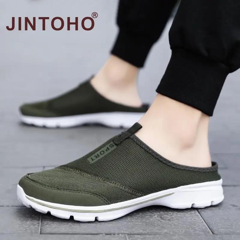 2022 Summer Mesh Men Home Slippers Casual Shoes for Men Slippers Flip Flops Soft Comfort Couple House Slippers Zapatillas Hombre