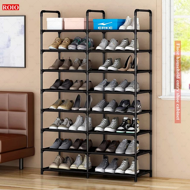 Simple Vetical Shoe Rack Spray Paint DIY Metal Boot Shoes Organizer  Space-saving Stand Holder Stable Easy Assembled Shoe Cabinet - AliExpress