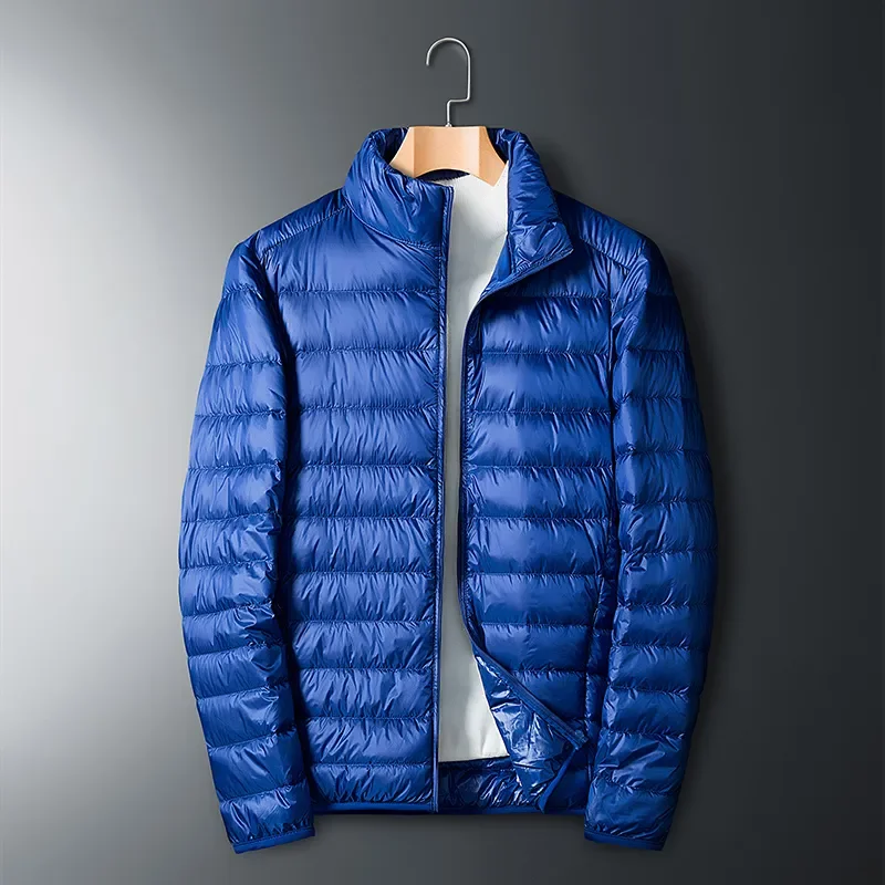 Down Jacket Mens Jacket Autumn Winter Ultra Light White Duck Down Jacket Men Waterproof Casual Portable Outdoor Lightweight Padded Male Coats Jacket