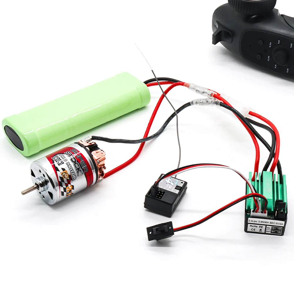Ensemble de moteurs RC 550 et 540 avec engrenage et ventilateur, parfaits pour camion ou voiture 1/10