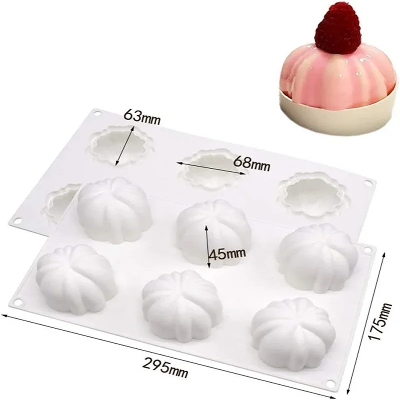 2 Pezzi Stampo Silicone Halloween, Stampi Silicone di Zucca per Dolci a Forma di Muffa di Halloween,Torte di Halloween e Cioccolatini