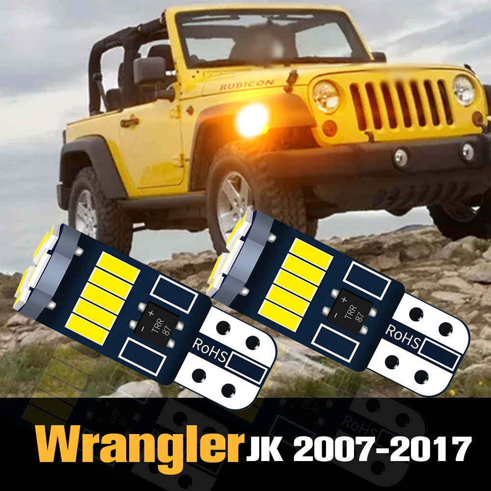 

2pcs Canbus LED Clearance Light Parking Lamp Accessories For Jeep Wrangler mk3 JK 2007-2017 2008 2009 2010 2011 2012 2013 2014
