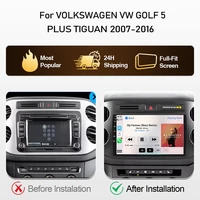 Android Auto multimédia pour VOLKSWAGEN VW GOLF 5 PLUS TIGUAN 2007-2016 autoradio vidéo GPS Navigation Carplay 2din DVD stéréo 5G 3