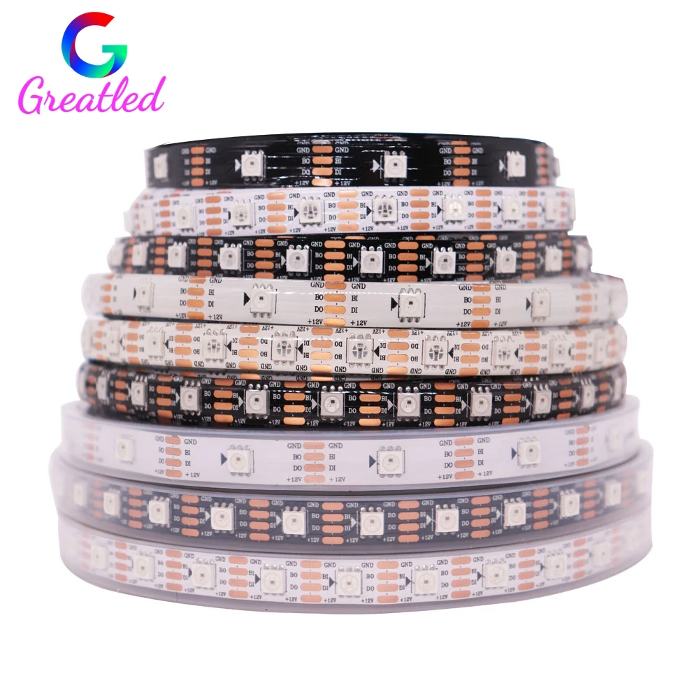 

WS2815 LED Strip Light (WS2812B WS2813 Updated) No Voltage Drop Smart RGB Individually Addressable Dual-Signal DC12V