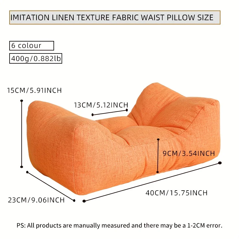 1pc Elegant Luxury Lumbar Pillow,Vintage Style,Soft Seat Cushion for Student and Office Chairs,Ergonomic Backrest Pad