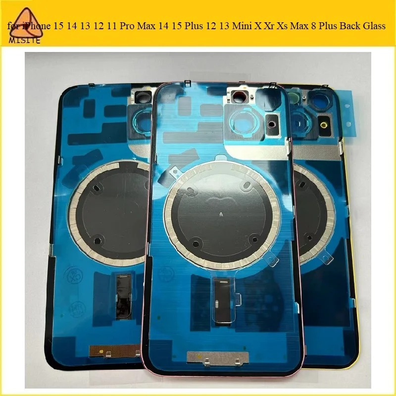 

10 шт., стеклянная крышка батарейного отверстия для камеры iPhone 15 14 13 11 12 Pro Max 14 15 Plus