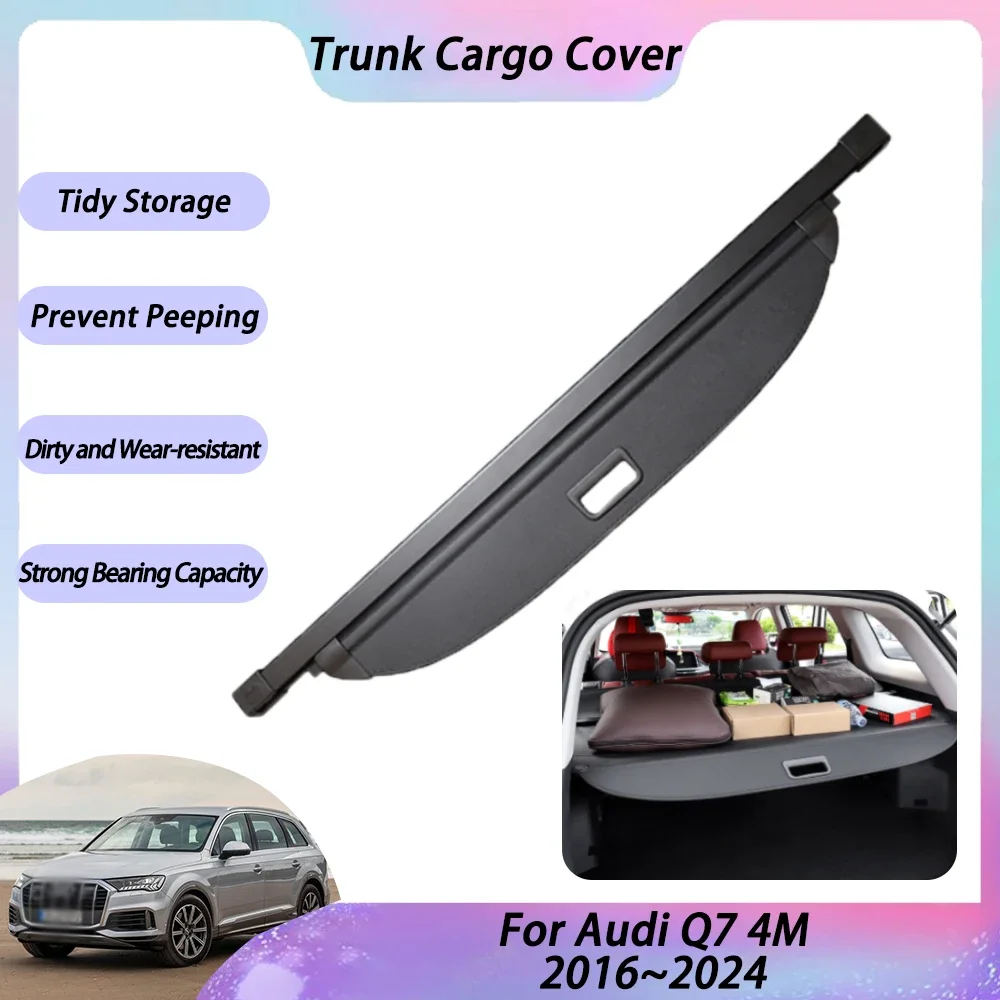 thumbnail image 2 of Trunk Retractable Cargo Cover Security Shade Accessorie For Audi Q7 2 of 12