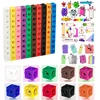 100pcs Numberblocks Multilink Linking Counting Cubes Snap Blocks Teaching Mathematics Toys Stickers Educational Gift for Kids 1