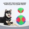 Pet Dog Toy Ball Tpr Tri-Color Light Up Elastic Small Dog Flash Pet Training Interactive Throwing Dog Ball 2