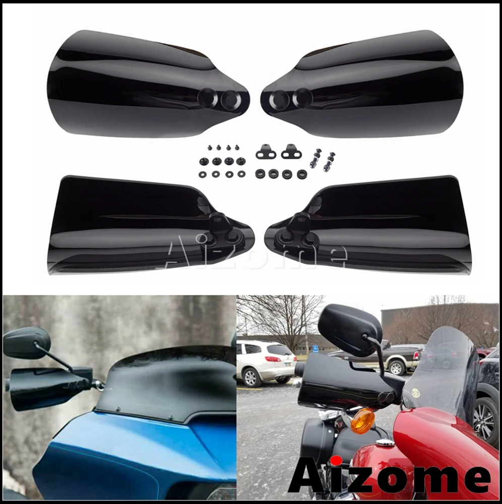 MotorcycleHandguardsHandleBarHandShieldGuardForHarleyStreet