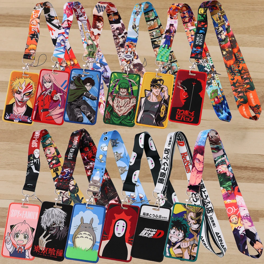 

ONE PIECE Cosplay Anime Neck Strap Lanyard for Key Phone Straps Student Embroidery ID Card Badge Holder DIY Hang Rope Toys Gift