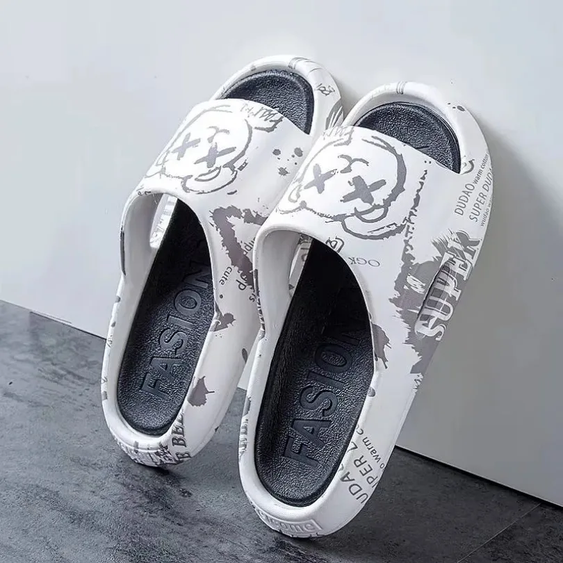 Summer Flip Flops Slippers mens women sandals Platform Cloud Non Slip Beach Slides Soft Cartoon Indoor