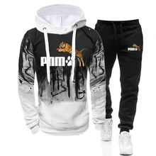 

2022 Autumn Hot Sale Men's Tracksuit Hoodie and Jogger Pants High Quality Hooded Longsleeve Sportswear Daily Casual Jogging Suit