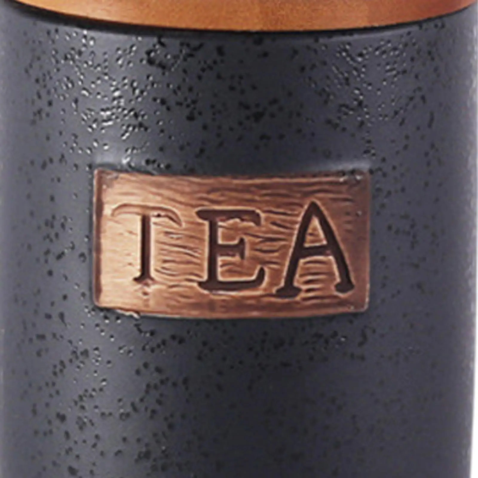Ceramic Storage Container Holder with Wood Lid Ornament Kitchen Canister Food