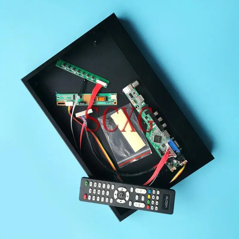 

For B133EW01 LP133WX1 Analog TV Controller Board+Metal Case VGA HDMI-Compatible AV USB 1CCFL 1280*800 DIY Kit LVDS 30 Pin 13.3"